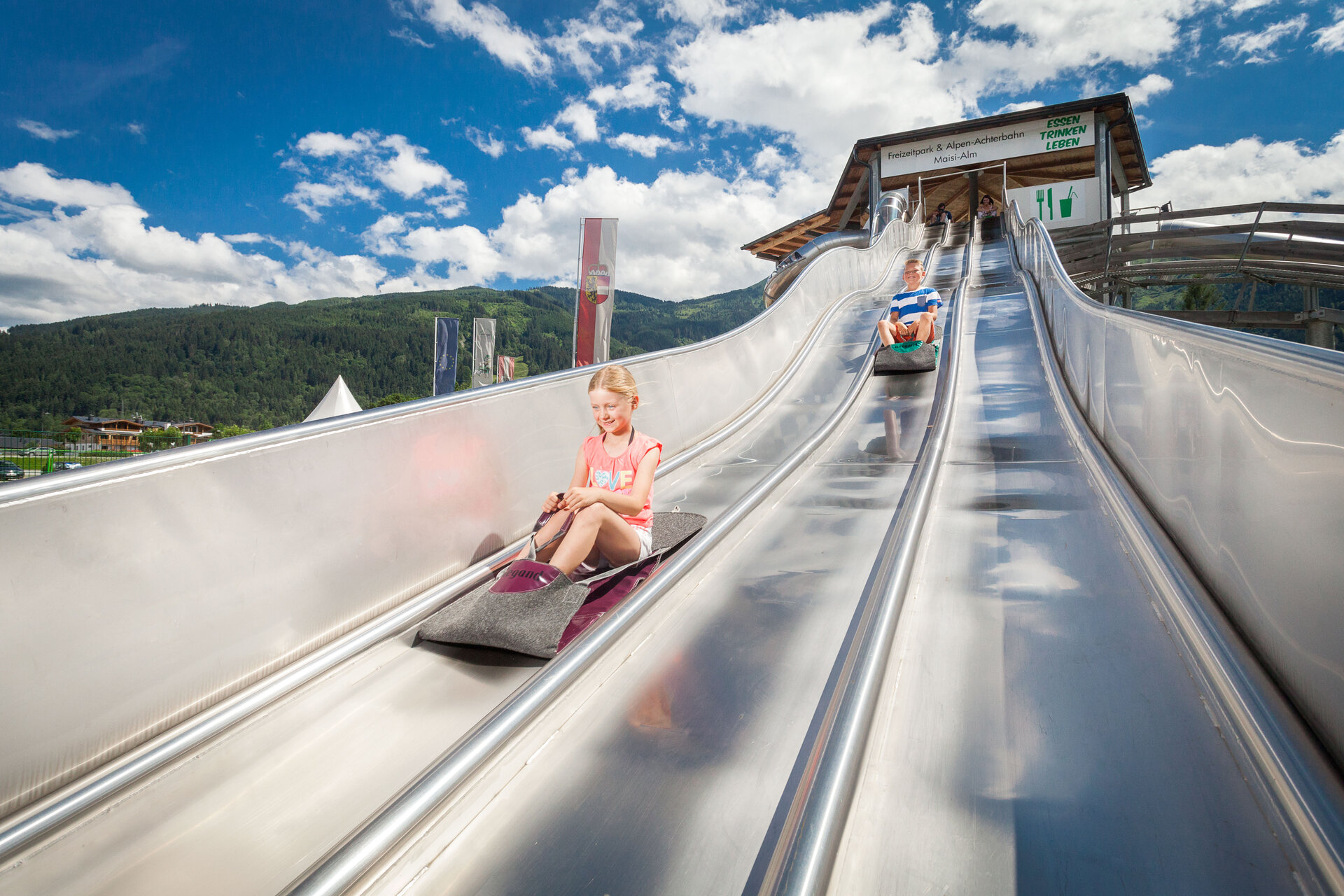 Maisi Flitzer The year round toboggan run in Kaprun